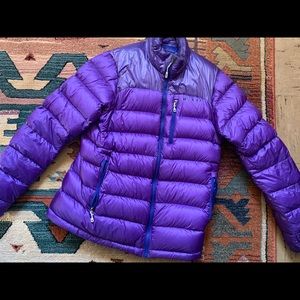 Purple Patagonia Puffer Down Jacket